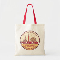 Philadelphia Pennsylvania City Skyline Emblem