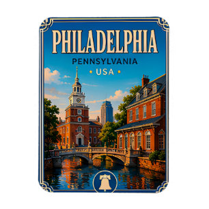 🔔 Philadelphia Pennsylvania Historic Trip 🔔 Magnet