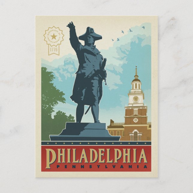Philadelphia, Pennsylvania | Independence Hall Postcard (Front)