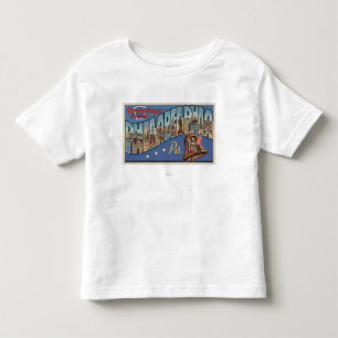 Philadelphia, Pennsylvania - Large Letter Toddler T-Shirt
