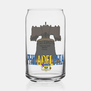 Philadelphia Pennsylvania Liberty Bell Can Glass