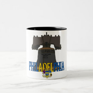 Philadelphia Pennsylvania Liberty Bell Two-Tone Coffee Mug