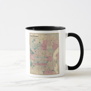 Philadelphia, Pennsylvania Map Mug