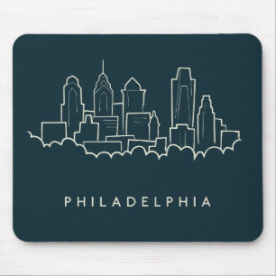 Philadelphia Pennsylvania Skyline Mouse Pad