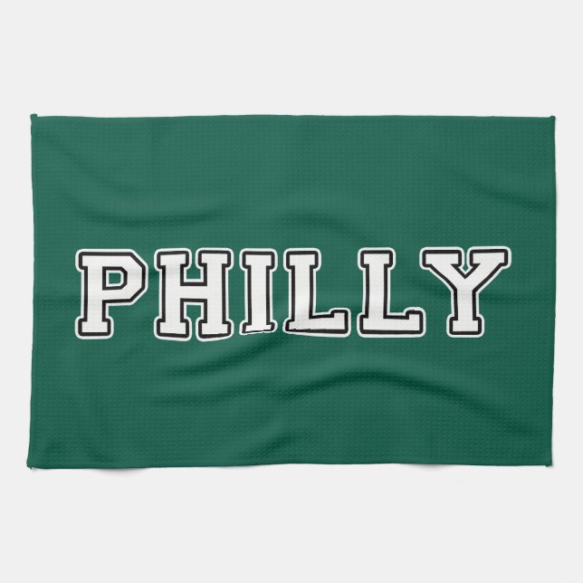 Philadelphia Pennsylvania Tea Towel (Horizontal)