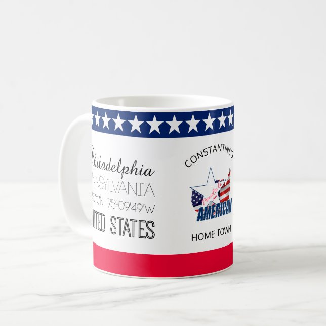 Philadelphia, Pennsylvania, United States elegant Coffee Mug (Front Left)
