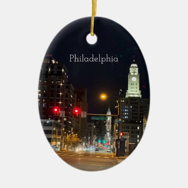 Philadelphia Photo Ornament (Front)
