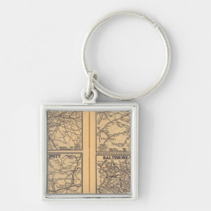 Philadelphia, Pittsburgh, Richmond Key Ring