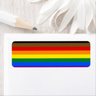Philadelphia Pride Flag LGBTQ Return Address Label