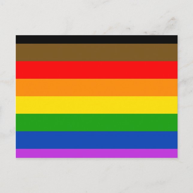 Philadelphia pride flag postcard (Front)