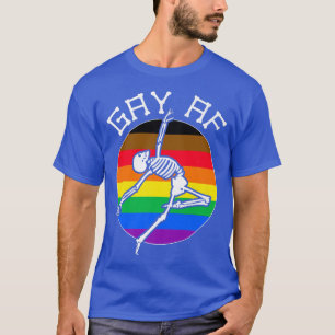 Philadelphia rainbow Flag Gay Skeleton seual Ide T-Shirt