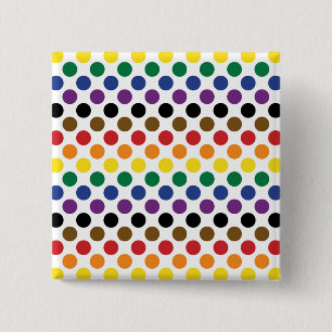 Philadelphia Rainbow Pride Flag 15 Cm Square Badge
