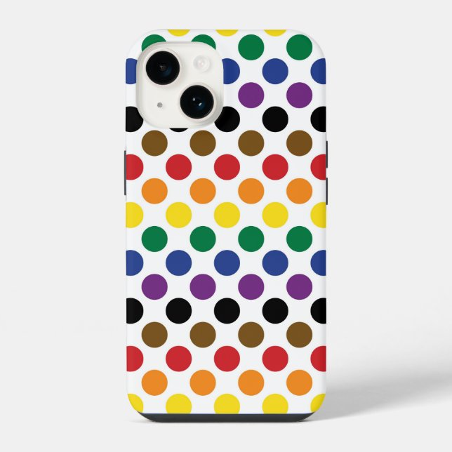 Philadelphia Rainbow Pride Flag iPhone Case (Back)