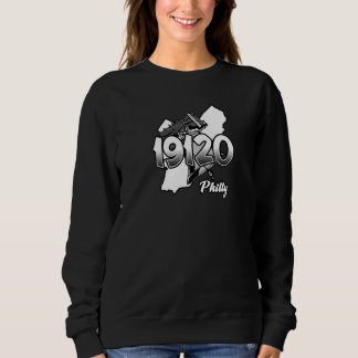 Philadelphia Silhouette with Zip Code 19120 and Li Sweatshirt