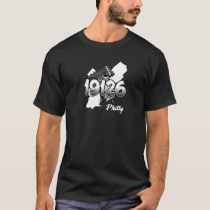 Philadelphia Silhouette with Zip Code 19126 and Li T-Shirt