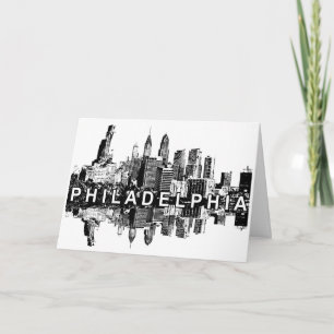 Philadelphia skyline card