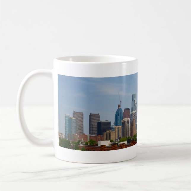 Philadelphia Skyline from South Philadelphia Coffee Mug (Left)
