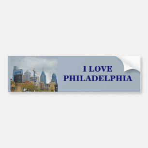 Philadelphia Skyline from the River Walk Bumper Sticker