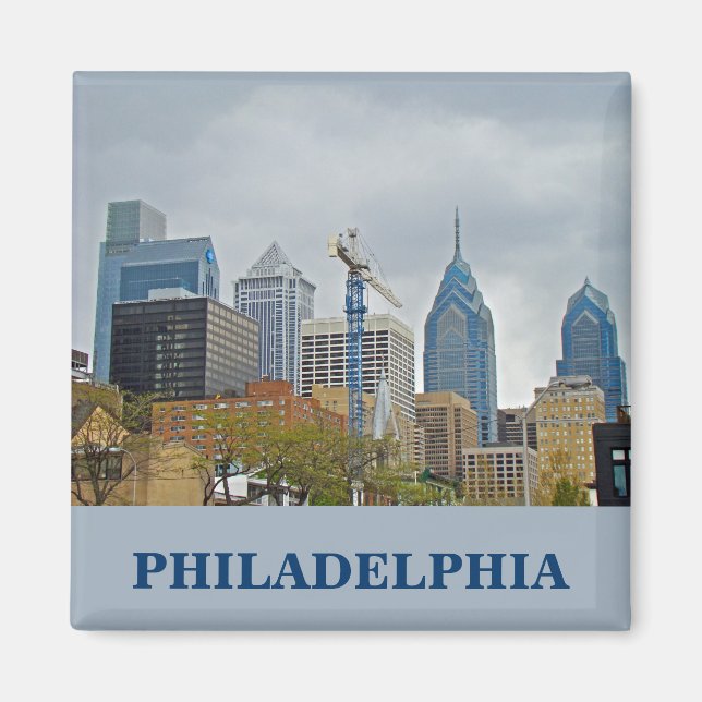 Philadelphia Skyline from the River Walk Magnet (Front)