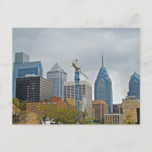Philadelphia Skyline from the River Walk Postcard