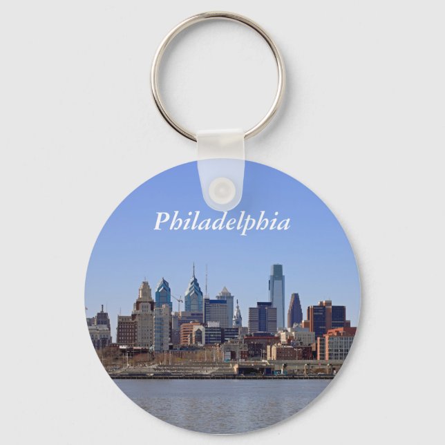 Philadelphia Skyline Key Ring (Front)