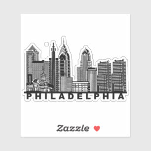 Philadelphia Skyline Silhouette
