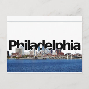 Philadelphia Skyline with Philadelphia in the Sky Postcard