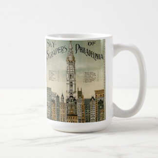 Philadelphia Skyscrapers (1898 Vintage Poster) Coffee Mug