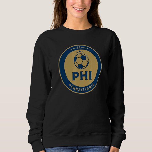 Philadelphia Soccer Jersey Original Fan Round Badg Sweatshirt (Front)