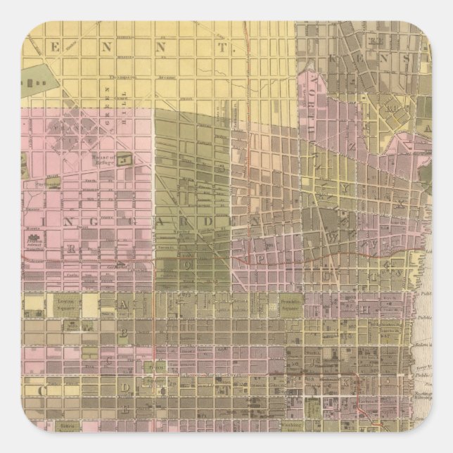 Philadelphia Square Sticker (Front)