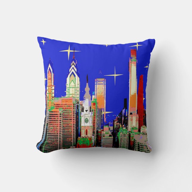 Philadelphia Starry Night Cushion (Front)