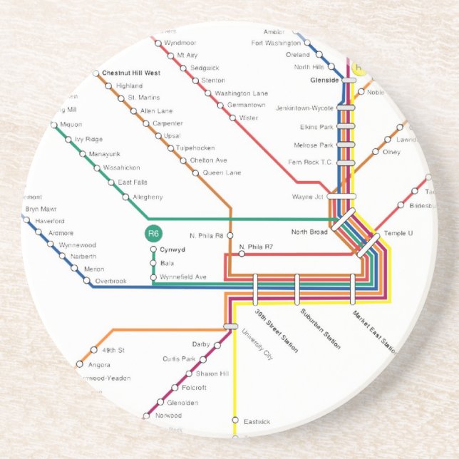 Philadelphia subway Coaster (Front)