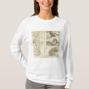 Philadelphia to New York Road Map T-Shirt