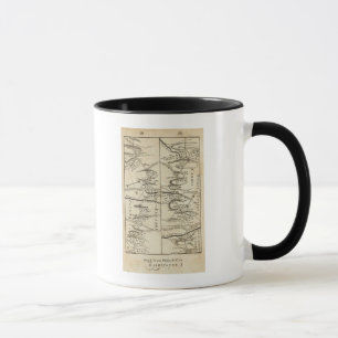 Philadelphia to Washington Road Map Mug