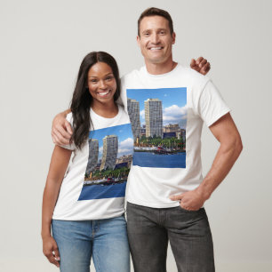 Philadelphia - Tugboat by Philadelphia Skyline II T-Shirt