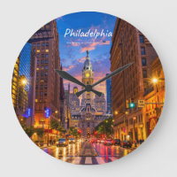 Philadelphia, USA - City Hall Twilight Skyline
