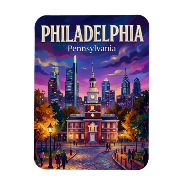 Philadelphia USA Magnet (Vertical)