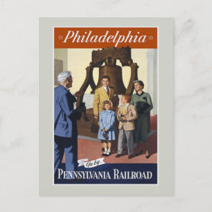 Philadelphia Vintage Travel Postcard