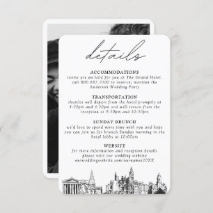 Philadelphia Wedding Details Enclosure Card