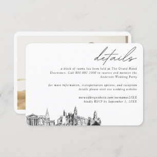 Philadelphia Wedding Hotel Room Block Details Enclosure Card