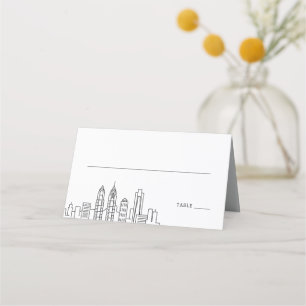 Philadelphia Wedding Place Table Name Cards