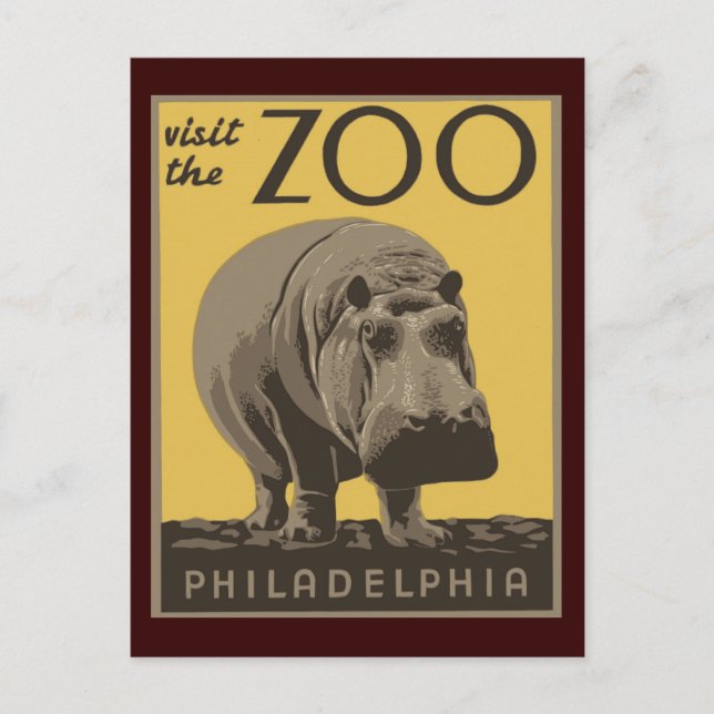 Philadelphia Zoo Postcard (Front)