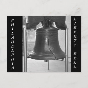 PHILADELPHIA'S GRAND BELL BLACK AND WHITE POSTCARD