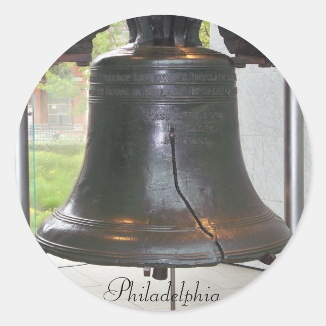 PHILADELPHIA'S GREAT BELL ROUND STICKER (Front)