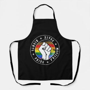 Philadelphia's LGBT Flag Emblem W grunge Apron