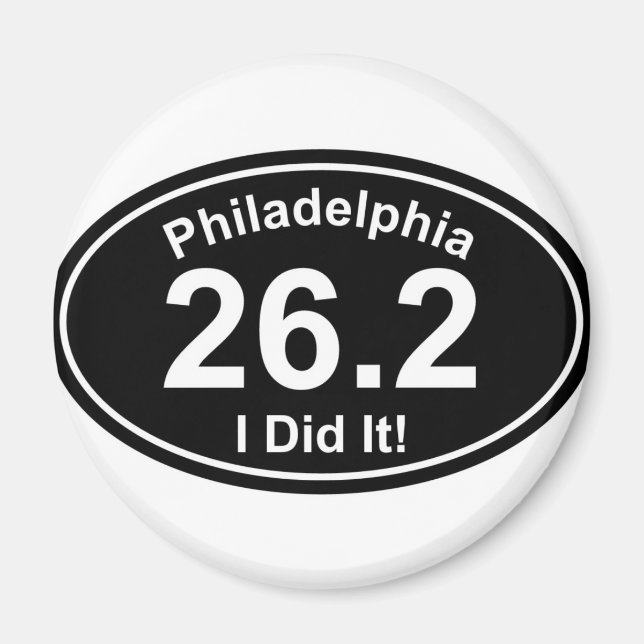 Philadelpia Marathon Magnet (Front)