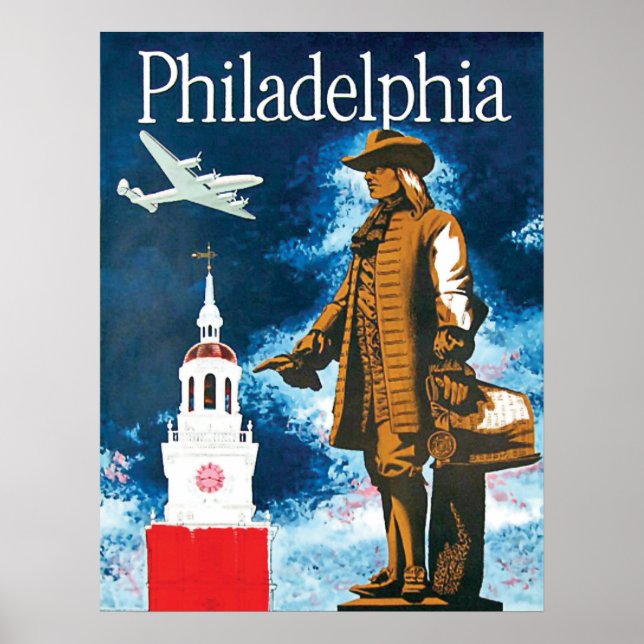 Philadephia, monument and the tower poster (Front)