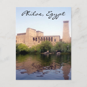 philae egypt postcard