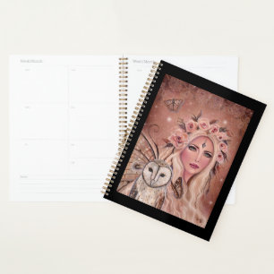 Philantha fairy with owl by Renee Lavoie Planner