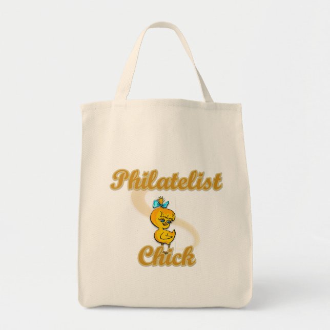 Philatelist Chick Tote Bag (Front)